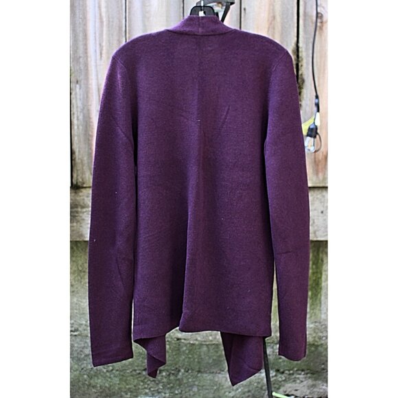 New w/Tags Eileen Fisher "Angle Cardigan in Tencel Silk Interlock" Raisonette M - Picture 5 of 10